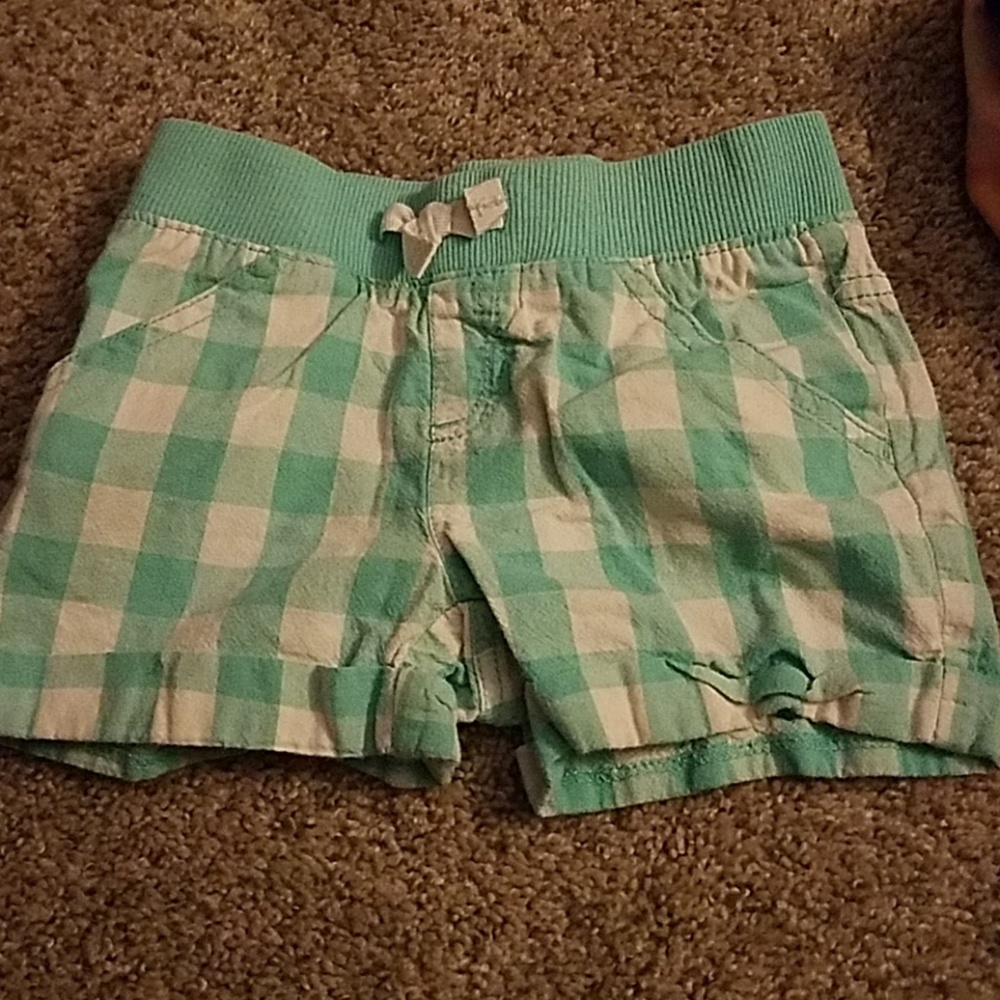 Girls blue and white shorts